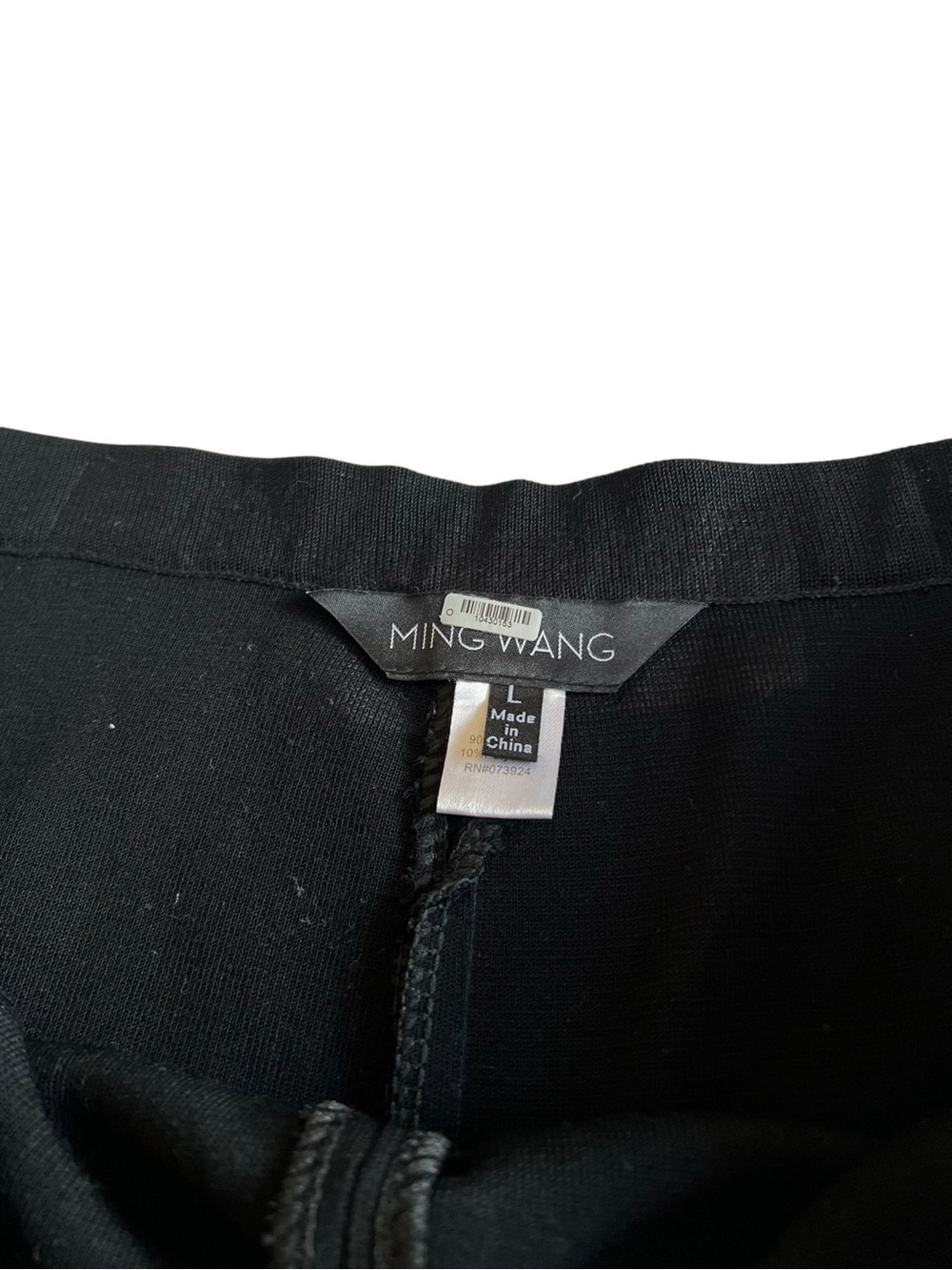 Ming Wang Black Knit Wide Leg Pants Women’s Large - Picture 8 of 9